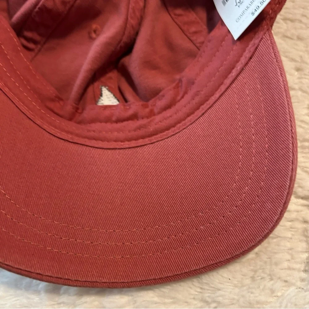 NWT J. Crew Rust Embroidered Sailboat Cap Baseball Cap Summer Vacation One Size